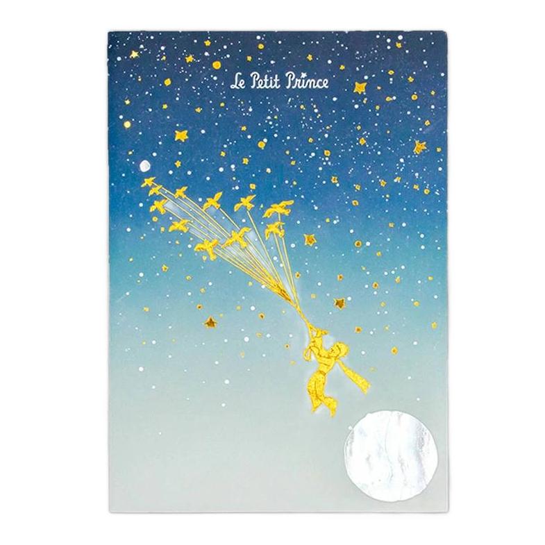 Le Petit Prince Pocket Notebook Foil Stamped Starry Design