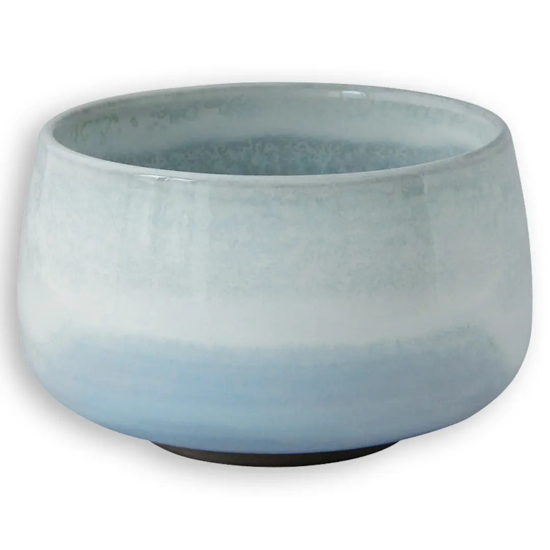 Matchawan Hasami Ware Matcha Bowl Ceramic Tea Bowl Blue Silver Glaze