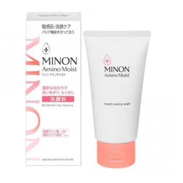 Minon Amino Moist Creamy Wash Cleansing Foam for Sensitive Skin 100g