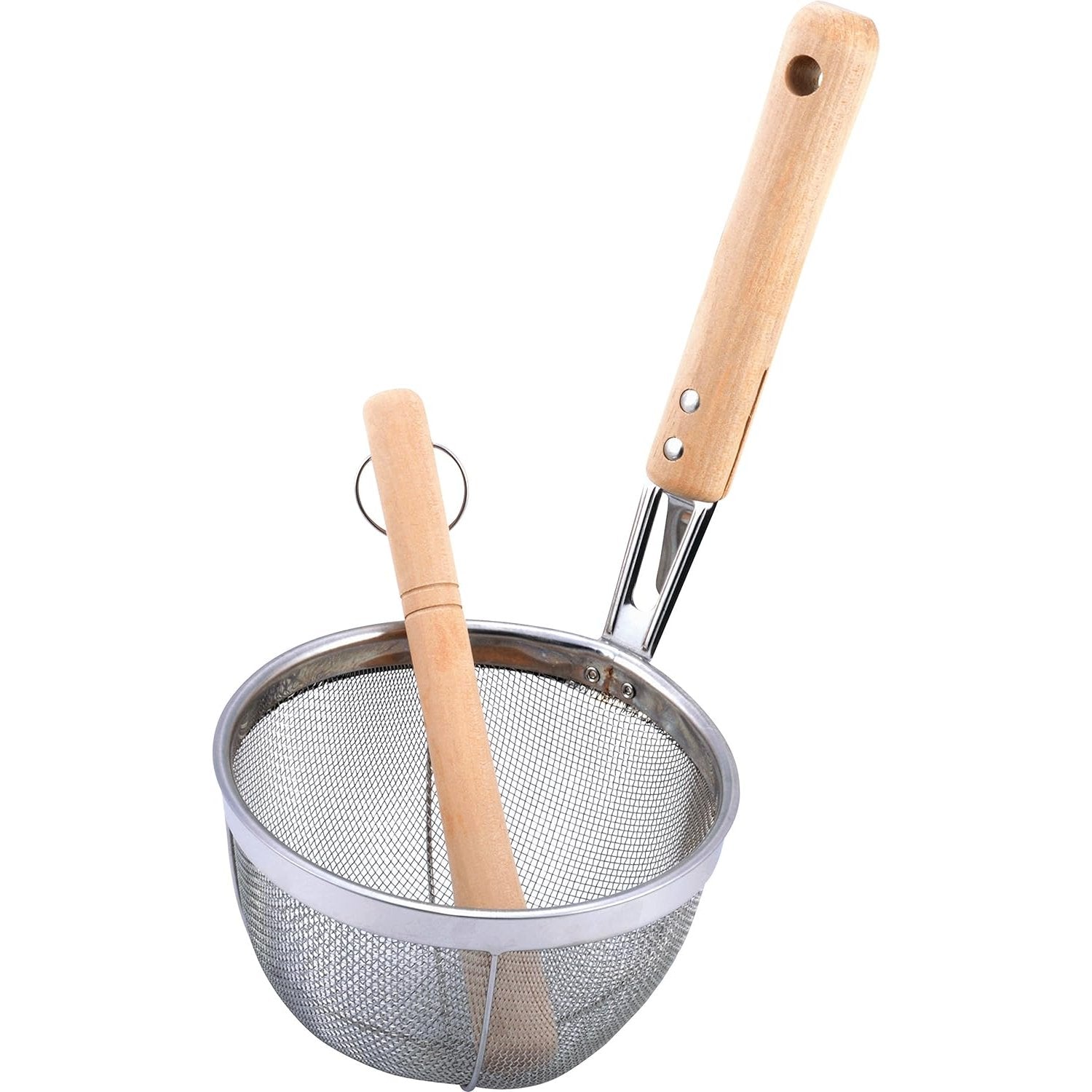 Misokoshi Miso Strainer & Wooden Muddler Set For Miso Soup