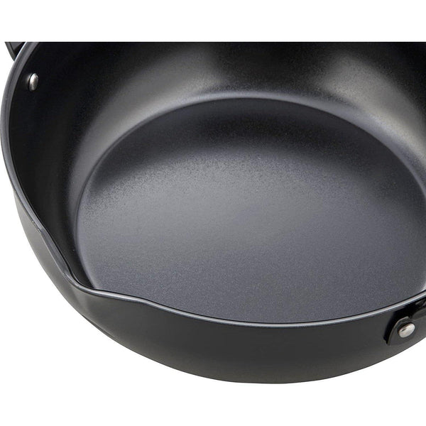 Wahei Induction Iron Deep Fryer Pot With Lid And Oil Drain Rack 24cm