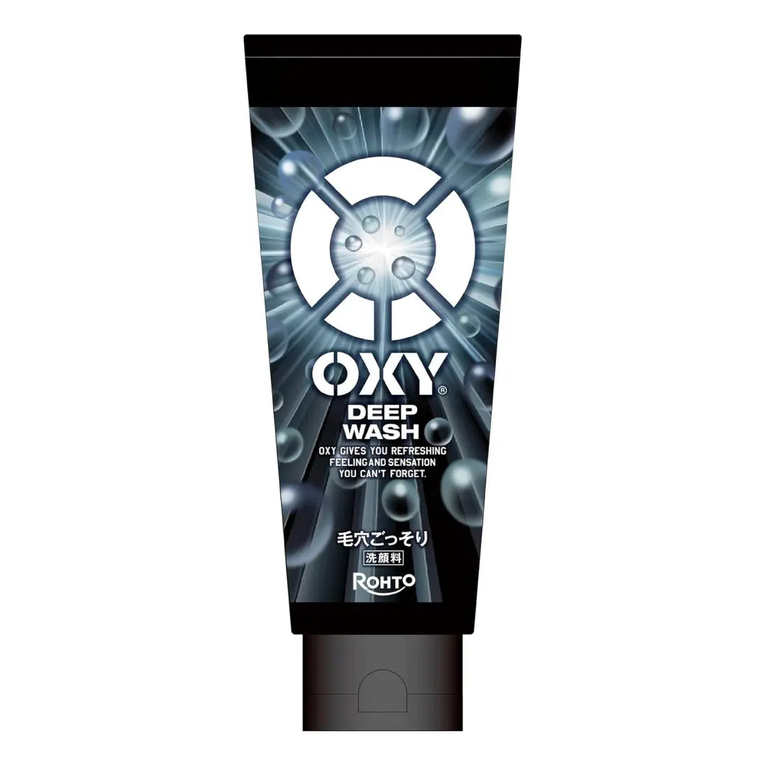 Rohto Oxy Deep Face Wash Men’s Charcoal Cleanser 200g