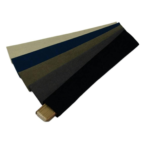 Yamani Cotton Olive Japanese Sensu Case Folding Fan Cloth Bag 23.5cm